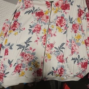 Torrid floral bomber jacket